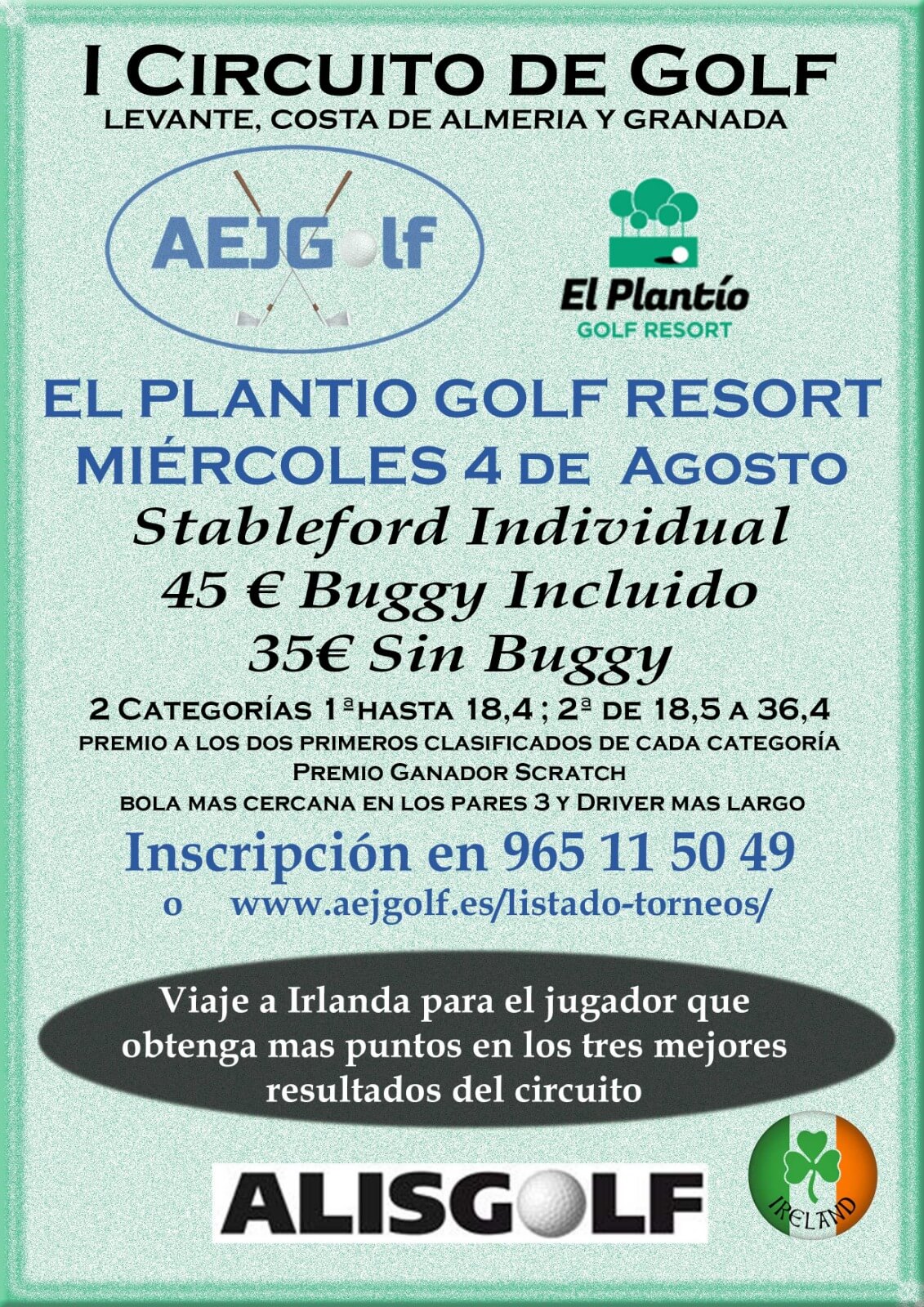 I CIRCUITO DE GOLF LEVANTE, COSTA DE ALMERIA Y GRANADA EL PLANTÍO GOLF RESORT