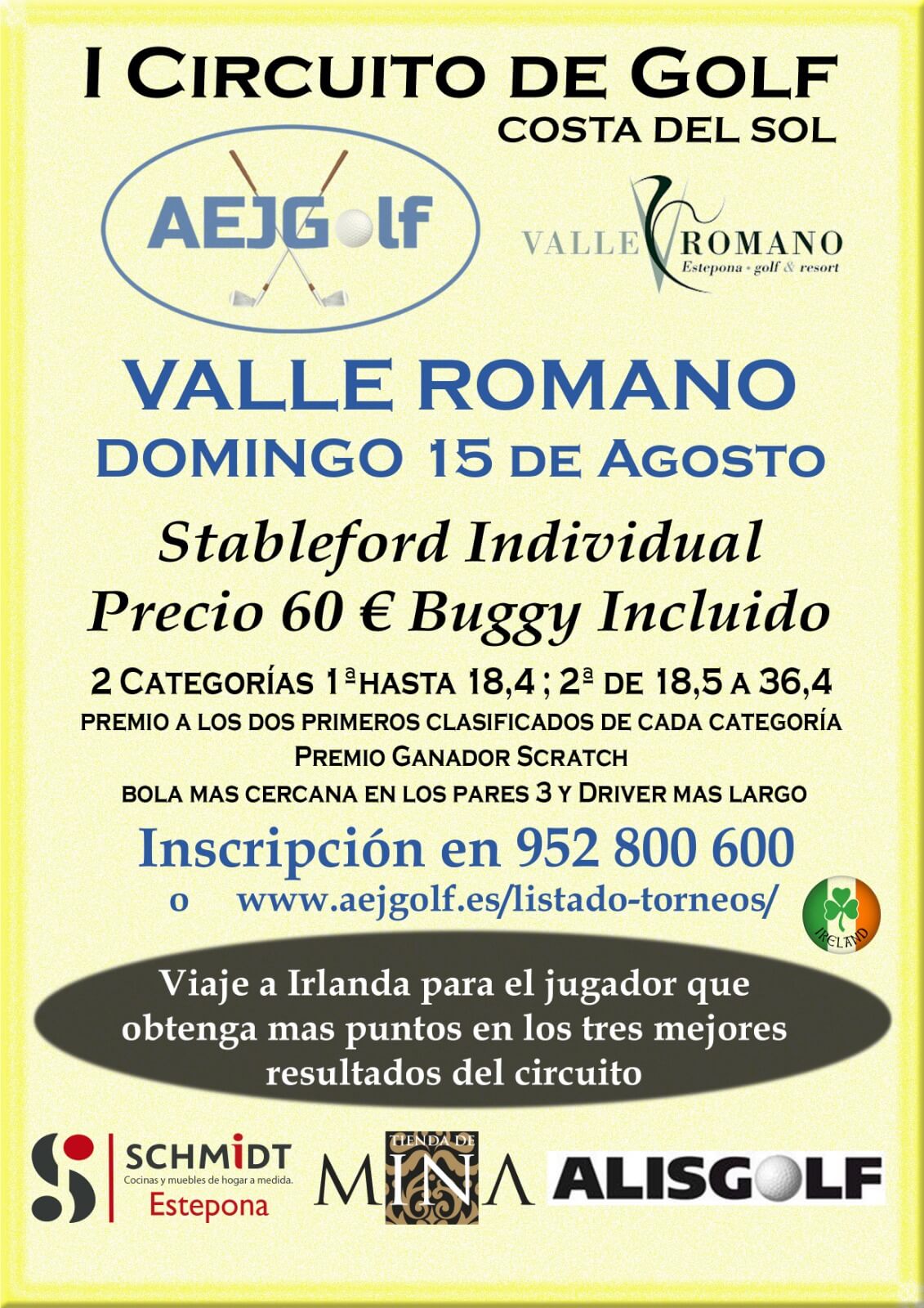 15/08/2021 I CIRCUITO DE GOLF COSTA DEL SOL VALLE ROMANO GOLF & RESORT