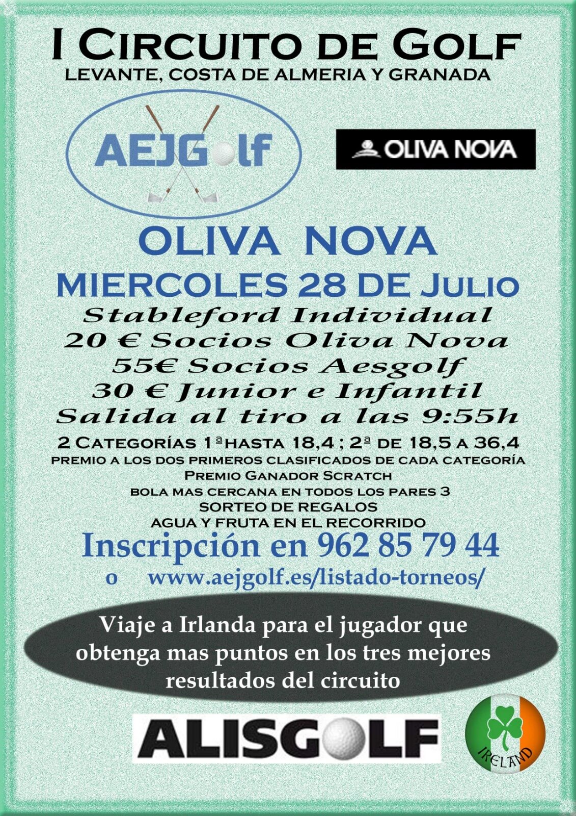 I CIRCUITO DE GOLF LEVANTE, COSTA DE ALMERIA Y GRANADA OLIVA NOVA