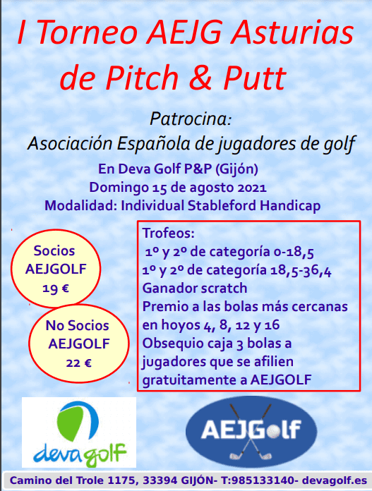 15/08/2021 – I TORNEO AEJG ASTURIAS PITCH & PUTT